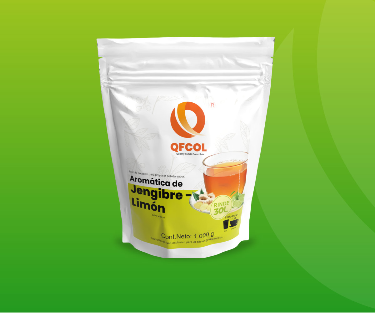 Té de jengibre y limón en polvo Vending