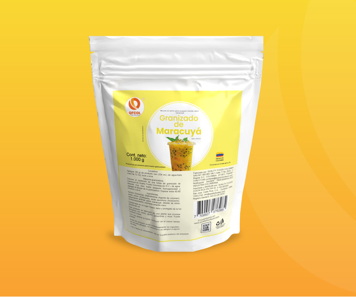 Granizado Limonada de Maracuyá