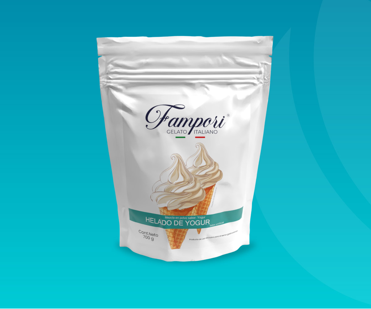 Mezcla en polvo para helado soft de yogurt Fampori