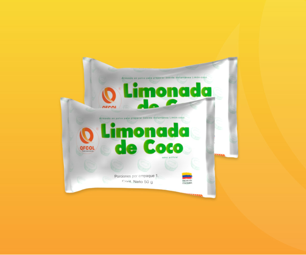 Limonada de coco en polvo sachets