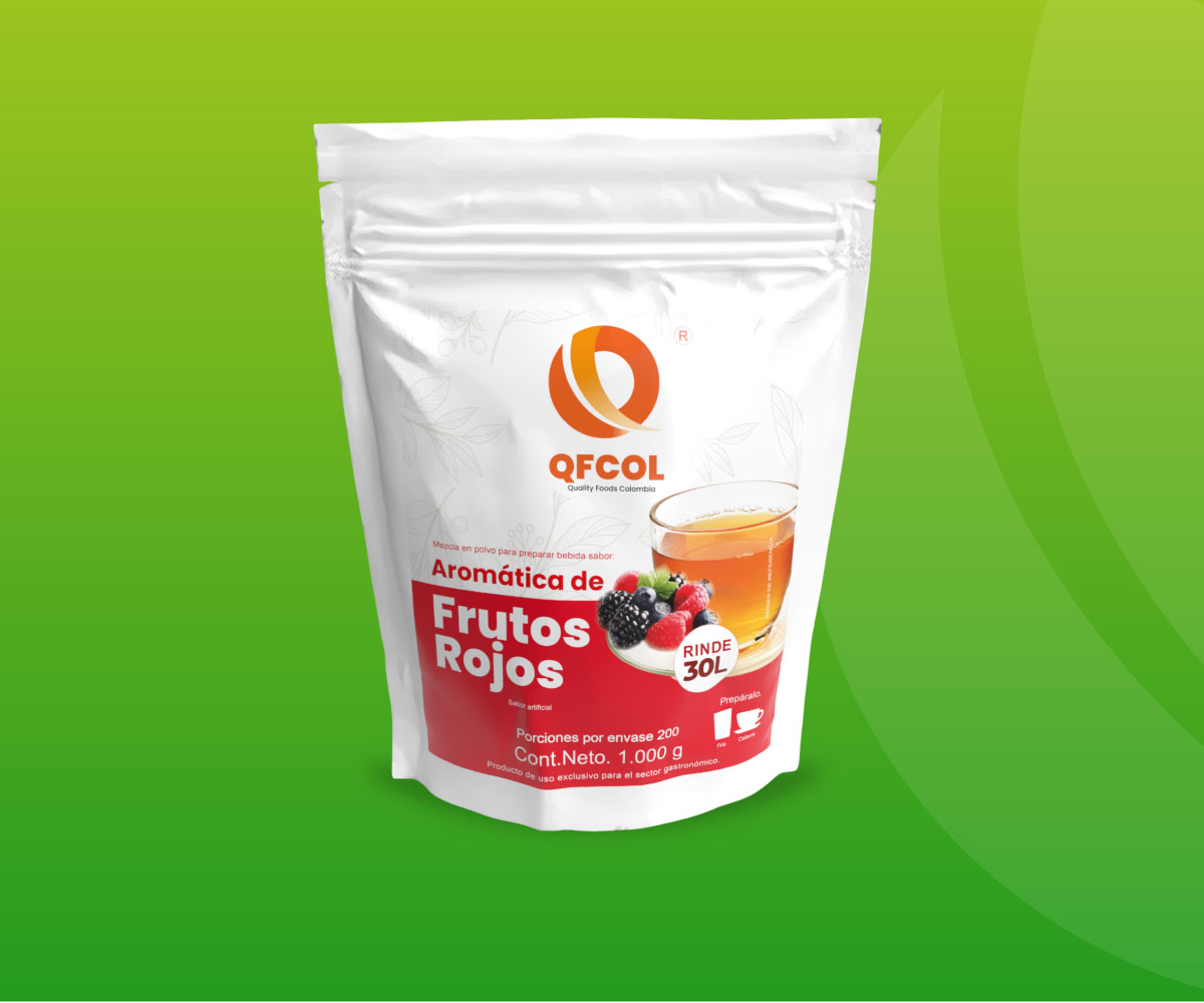 Té de frutos rojos en polvo Vending